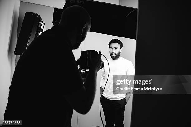 Donald Glover poses for a portrait in the Guess Portrait Studio at the Toronto International Film Festival on September 11, 2015 in Toronto, Canada.