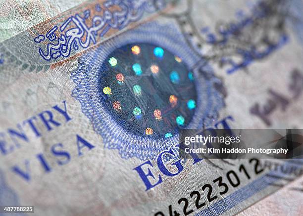 egypt entry visa - egypt passport stamp stock pictures, royalty-free photos & images