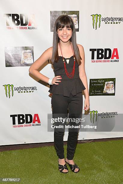 Actress Jaidan Jiron attends the Lyme Light Benefit Concert at El Rey Theatre on May 1, 2014 in Los Angeles, California.