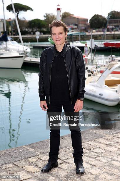 Benabar attends the photocall of "Le Secret D'Elise" as part of the 17th Festival of TV Fiction of La Rochelle on September 11, 2015 in La Rochelle,...