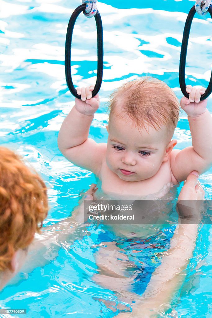 Baby in pool