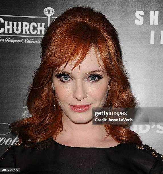 Actress Christina Hendricks attends the premiere of "God's Pocket" at LACMA on May 1, 2014 in Los Angeles, California.