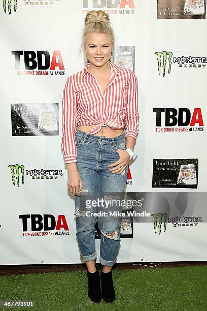 Kelli Goss attends Lyme Light: The Concert Benefiting The Tick-Borne Disease Alliance at El Rey Theatre on May 1, 2014 in Los Angeles, California.