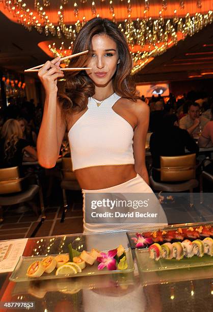 Model Ashley Sky appears at Andrea's at Encore Las Vegas on May 1, 2014 in Las Vegas, Nevada.