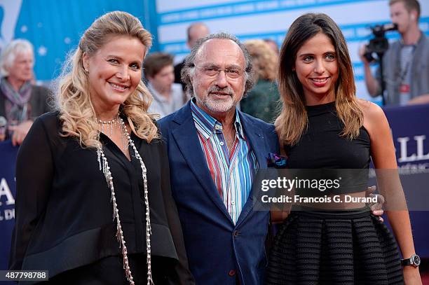 Olivier Dassault and his wife Natacha arrive at the 'The Man From U.N.C.L.E' Premiere during the 41st Deauville American Film Festival on September...