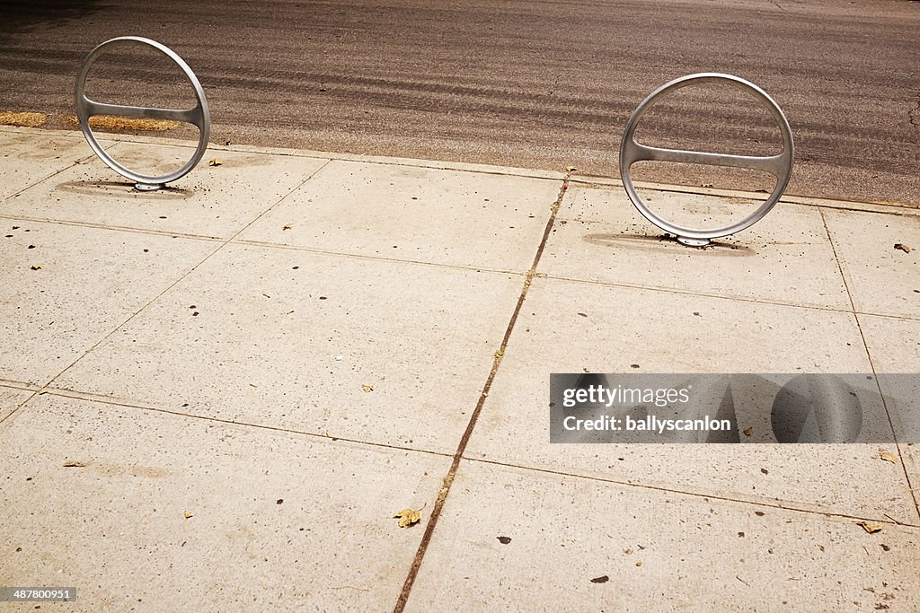 Bike rack in New York