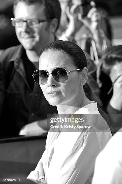 Virginie Ledoyen attends the 'Une famille a louer' Premiere during the 4th Champs Elysees Film Festival at Publicis Cinemas on June 15, 2015 in...