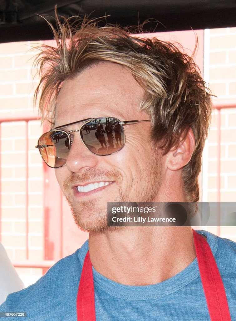 Rusty Tinder Actor Actor Rusty Joiner serves police officers and firefighters at the ...