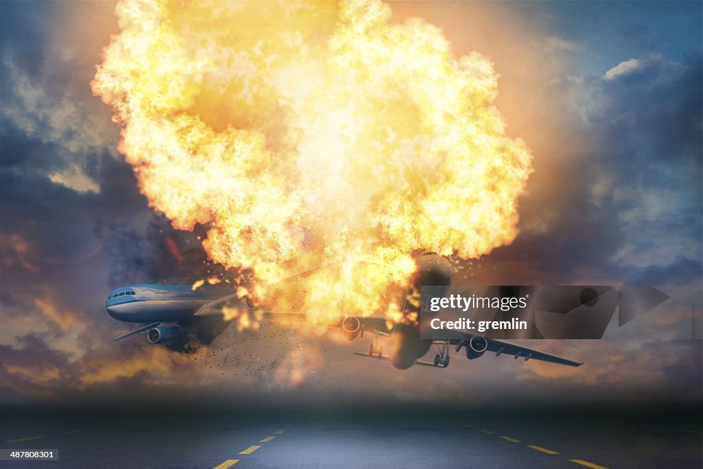 Accident d'avion à l'aéroport