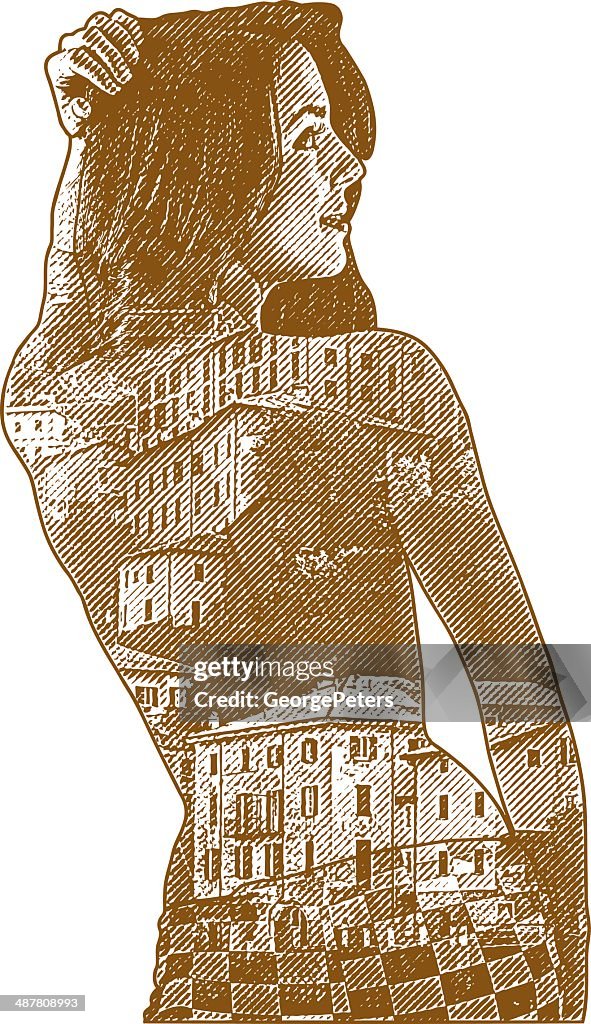 Sensuous Woman and Italian Villas