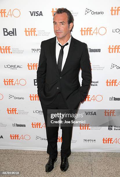 Actor Jean Dujardin attends the "Un Plus Une" photo call during the 2015 Toronto International Film Festival at Winter Garden Theatre on September...