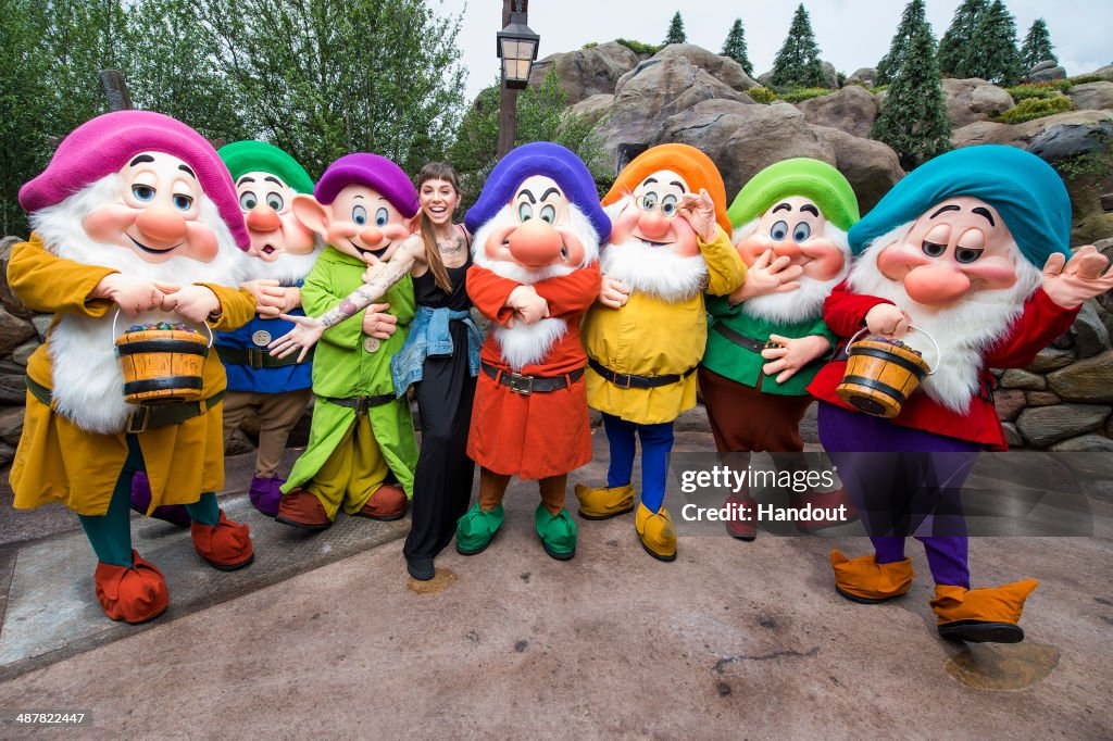 Christina Perri Visits Disney World