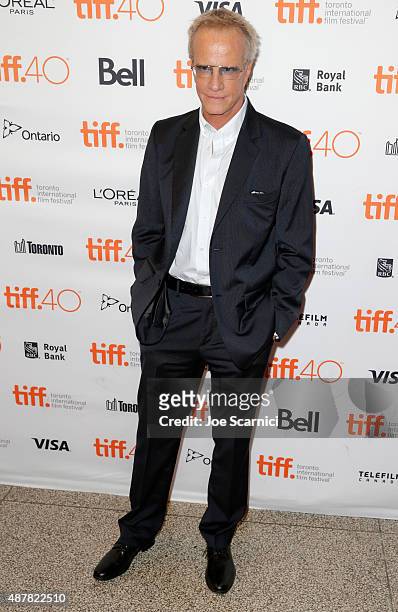 Christopher Lambert attends the "Un Plus Une" photo call during the 2015 Toronto International Film Festival at Winter Garden Theatre on September...