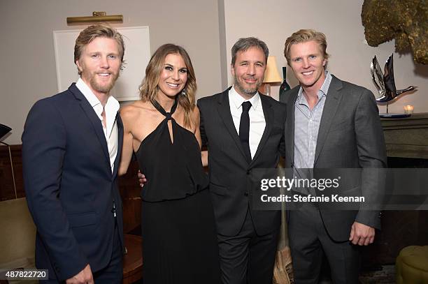 Producers Thad Luckinbill, Molly Smith, director Denis Villeneuve and producer Trent Luckinbill attend the Sicario TIFF party hosted by GREY GOOSE...