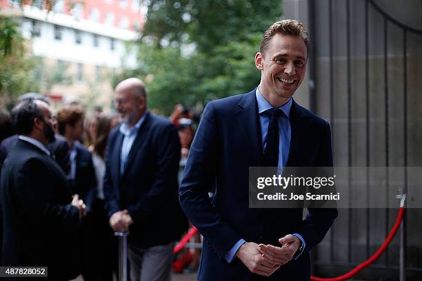 Tom Hiddleston attends the 2015 Toronto International Film Festival - "I Saw The Light" Premiere at Ryerson Theatre on September 11, 2015 in Toronto,...