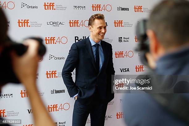 Tom Hiddleston attends the 2015 Toronto International Film Festival - "I Saw The Light" Premiere at Ryerson Theatre on September 11, 2015 in Toronto,...