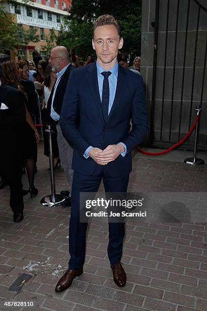 Tom Hiddleston attends the 2015 Toronto International Film Festival - "I Saw The Light" Premiere at Ryerson Theatre on September 11, 2015 in Toronto,...