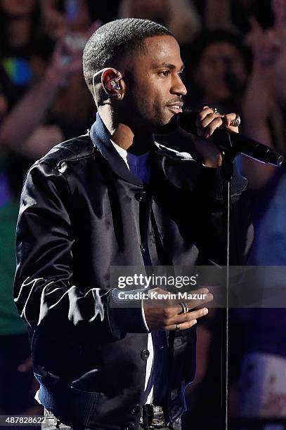 Recording artist Big Sean performs onstage during the Think It Up education initiative telecast for teachers and students, hosted by Entertainment...
