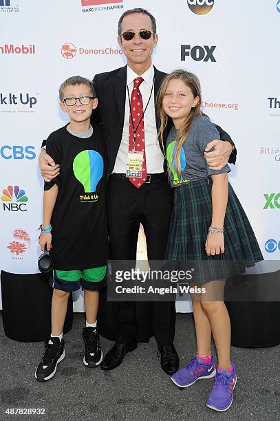 Richard Lovett of CAA attends the Think It Up education initiative telecast for teachers and students, hosted by Entertainment Industry Foundation at...