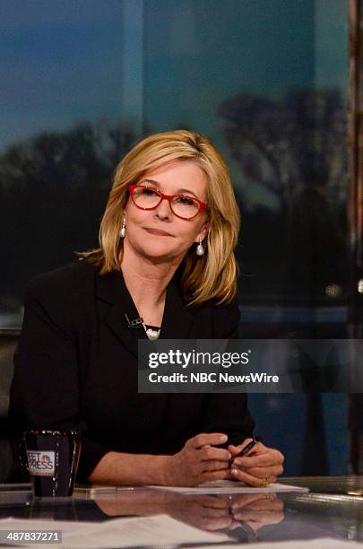 Pictured: Kathleen Parker, Columnist at The Washington Post, appears on 'Meet the Press' in Washington, D.C., Sunday, April 6, 2014.