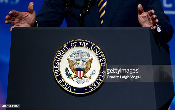 Vice President Joseph Biden attends the 2nd Annual Creativity Conference presented by the Motion Picture Association of America at The Newseum on May...