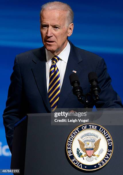 Vice President Joseph Biden attends the 2nd Annual Creativity Conference presented by the Motion Picture Association of America at The Newseum on May...