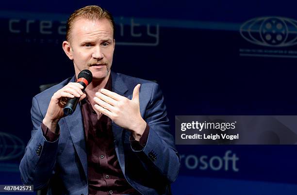 Filmmaker Morgan Spurlock attends the 2nd Annual Creativity Conference presented by the Motion Picture Association of America at The Newseum on May...