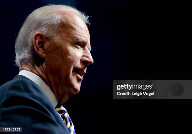 Vice President Joe Biden attends the 2nd Annual Creativity Conference presented by the Motion Picture Association of America at The Newseum on May 2,...