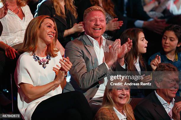 Boris Becker spotted in the audiance at the 5th show of 'Let's Dance' on RTL at Coloneum on May 2, 2014 in Cologne, Germany.