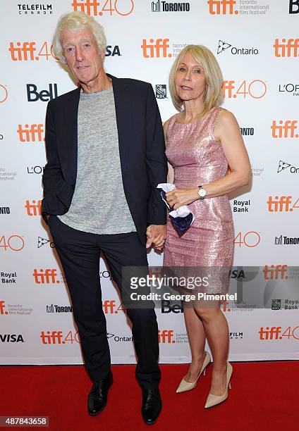 Director of photography Roger Deakins and Isabella James Purefoy Ellis attend the "Sicario" premiere during the 2015 Toronto International Film...