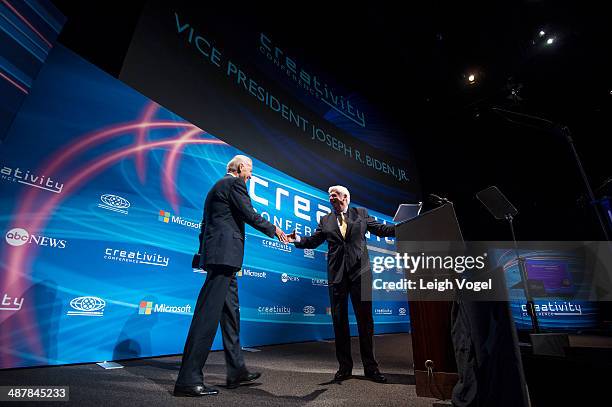 Chairman and CEO of the Motion Picture Association of America Chris Dodd and U.S Vice President Joe Biden attend the 2nd Annual Creativity Conference...