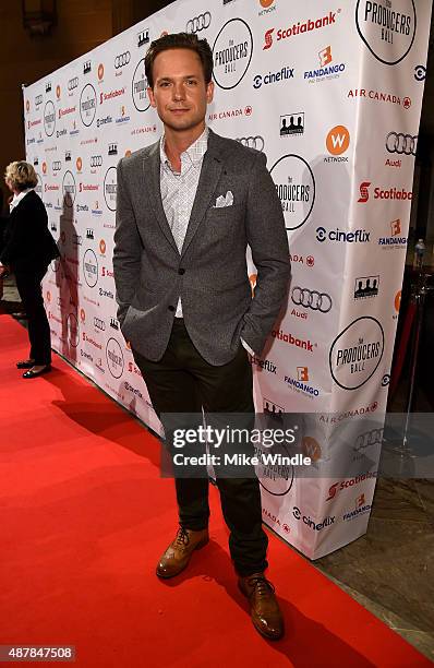 Actor Patrick J. Adams attends the 5th Annual Producers Ball presented by Scotiabank in support of The 2015 Toronto International Film Festival at...