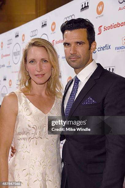 Actors Michelle Nolden and Benjamin Ayres attend the 5th Annual Producers Ball presented by Scotiabank in support of The 2015 Toronto International...