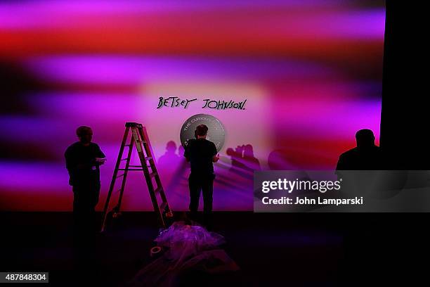 General view of atmosphere during the Betsey Johnson show during Spring 2016 New York Fashion Week: The Shows at The Arc, Skylight at Moynihan...