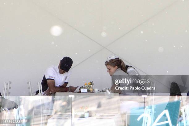 Athina Onassis de Miranda and Husband Doda de Miranda attend Global Champion Tour on May 2, 2014 in Madrid, Spain.