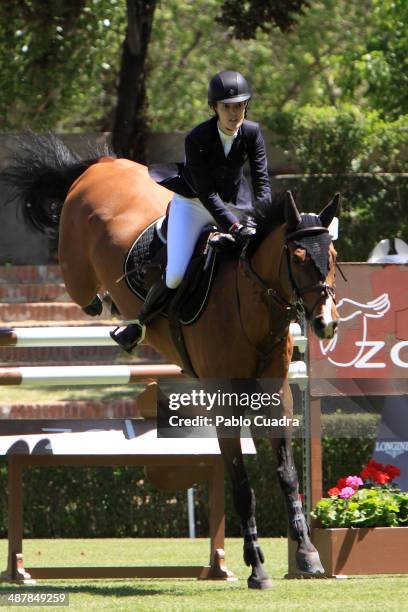 Marta Ortega competes at Global Champion Tour on May 2, 2014 in Madrid, Spain.