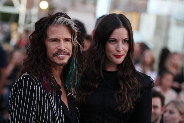 Steven Tyler and Liv Tyler attend the Givenchy fashion show during Spring 2016 New York Fashion Week on September 11, 2015 in New York City.
