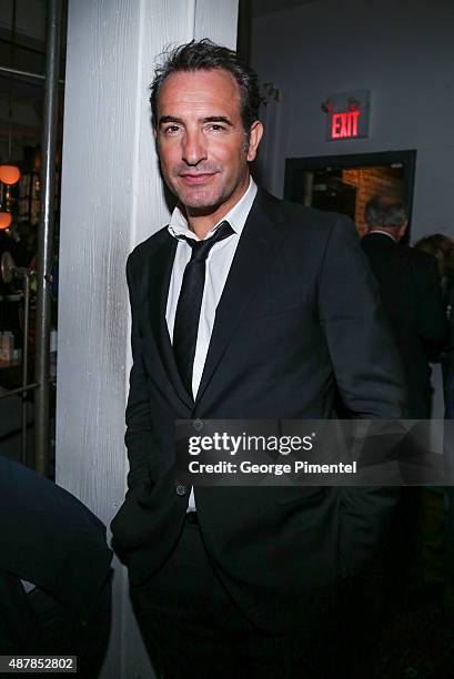 Actor Jean Dujardin attends the 'Un Plus Une' Party during the 2015 Toronto International Film Festival at Byblos on September 11, 2015 in Toronto,...