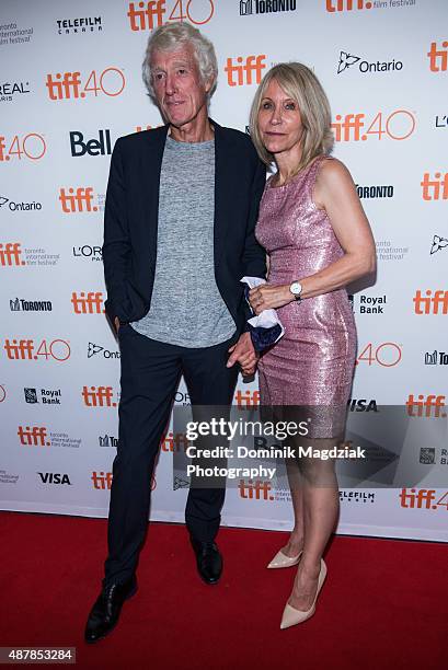 Cinematographer Roger Deakins and wife Isabella James Purefoy Ellis attend the "Sicario" premiere during the Toronto International Film Festival at...