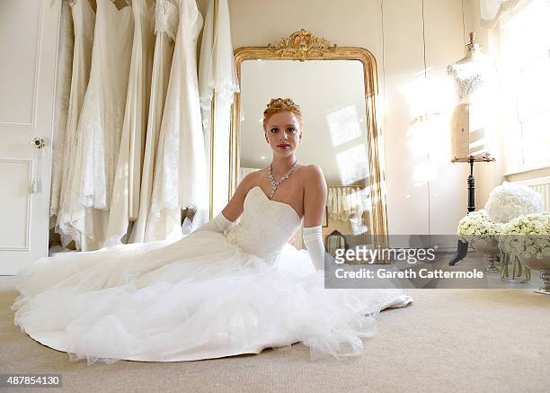 Anna Ermakova prepares ahead of the Queen Charlotte Ball on September 11, 2015 in London, England. Queen Charlotte's Ball is the pinnacle event in...