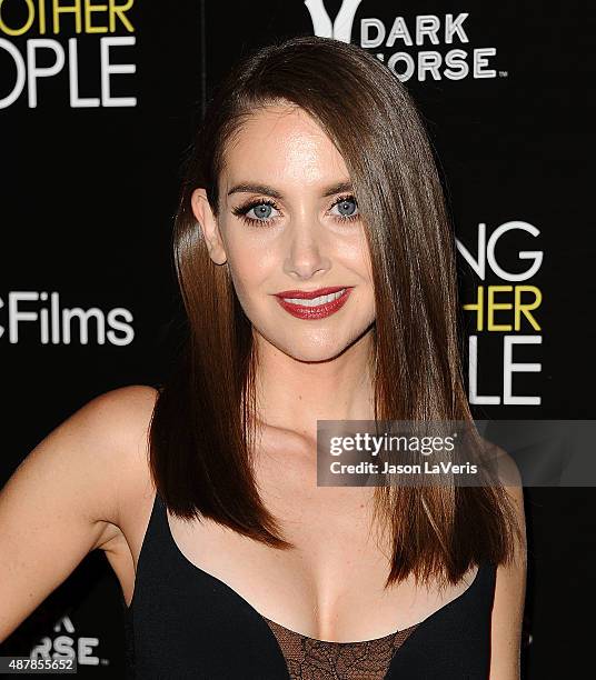 Actress Alison Brie attends the premiere of "Sleeping with Other People" at ArcLight Cinemas on September 9, 2015 in Hollywood, California.