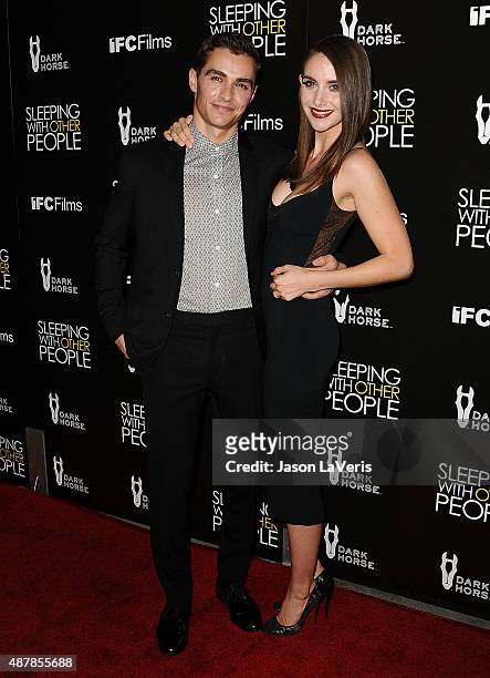 Actor Dave Franco and actress Alison Brie attend the premiere of "Sleeping with Other People" at ArcLight Cinemas on September 9, 2015 in Hollywood,...