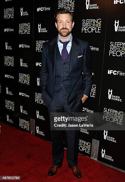 Actor Jason Sudeikis attends the premiere of "Sleeping With Other People" at ArcLight Cinemas on September 9, 2015 in Hollywood, California.