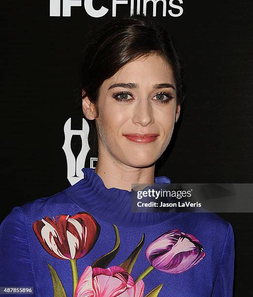 Actress Lizzy Caplan attends the premiere of "Sleeping With Other People" at ArcLight Cinemas on September 9, 2015 in Hollywood, California.