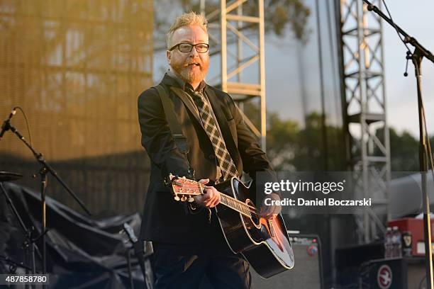 Dave King of Flogging Molly performs during Riot Fest Chicago 2015 at Douglas Park on September 11, 2015 in Chicago, Illinois.