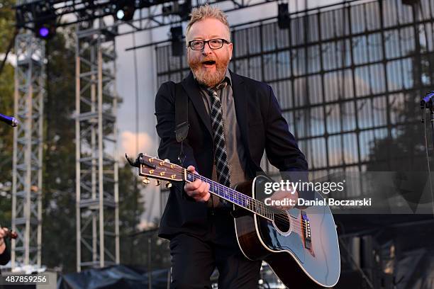 Dave King of Flogging Molly performs during Riot Fest Chicago 2015 at Douglas Park on September 11, 2015 in Chicago, Illinois.