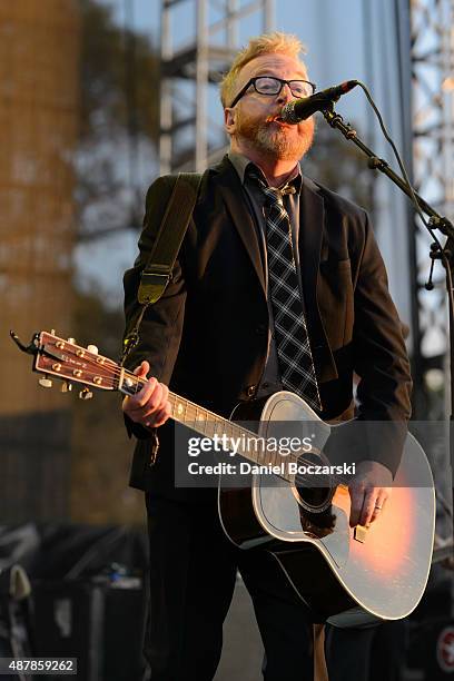 Dave King of Flogging Molly performs during Riot Fest Chicago 2015 at Douglas Park on September 11, 2015 in Chicago, Illinois.