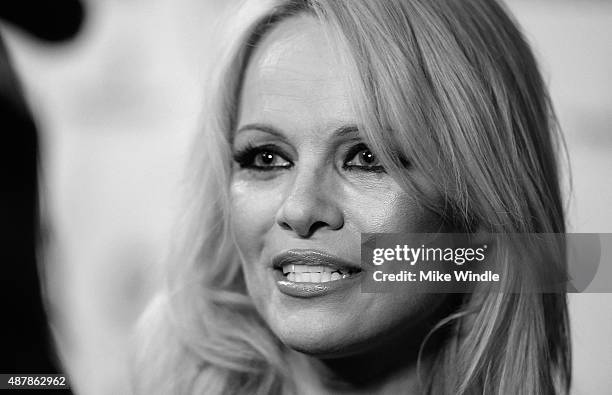 Actress Pamela Anderson attends the 5th Annual Producers Ball presented by Scotiabank in support of The 2015 Toronto International Film Festival at...