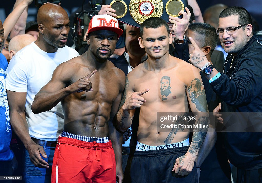 Floyd Mayweather Jr. v Marcos Maidana - Weigh-In