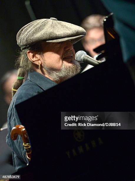 Dr. John rehearses for The Musical Mojo of Dr. John: A Celebration of Mac & His Music at the Joy Theatre on May 2, 2014 in New Orleans, Louisiana.